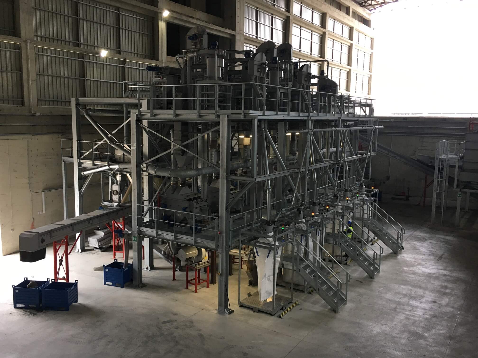 PROGETTAZIONE STRUTTURA IMPIANTO MACINAZIONE